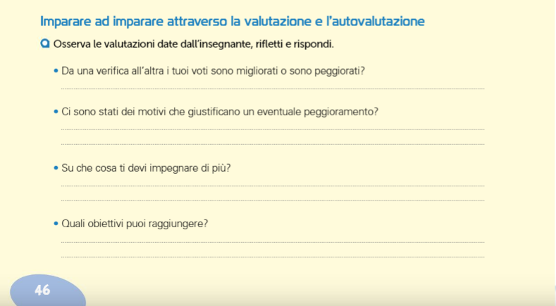 voto scolastico autovalutazione