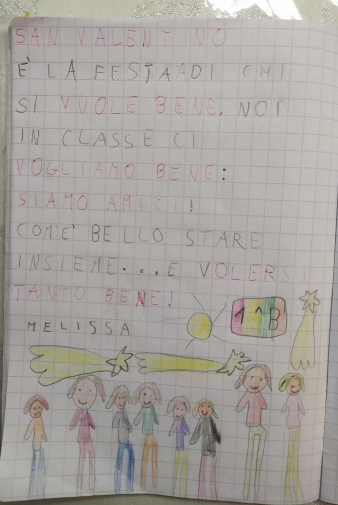 San valentino a scuola in prima