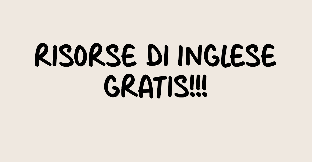 inglese alla secondaria