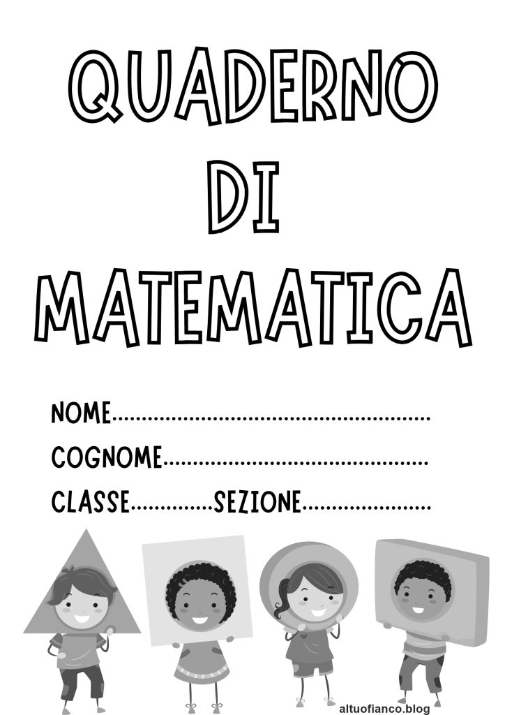 Quaderno di matematica cartelloni per la classe