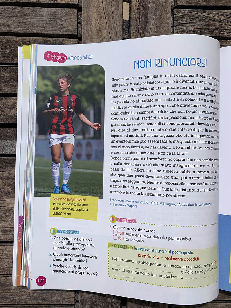 stereotipi a scuola calciatrice